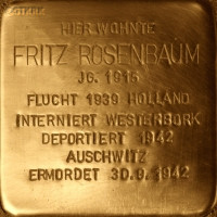 ROSENBAUM Fritz (Bro. Wolfgang) - Commemorative plaque, Witten, source: commons.wikimedia.org, own collection; CLICK TO ZOOM AND DISPLAY INFO