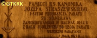 STRASZEWSKI Joseph - Commemorative plaque, St Stanislaus church, Włocławek, source: pomniki.wloclawek.pl, own collection; CLICK TO ZOOM AND DISPLAY INFO