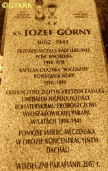 GÓRNY Joseph - Cenotaph, cemetery, Włoszakowice, source: wloszakowice.pl, own collection; CLICK TO ZOOM AND DISPLAY INFO