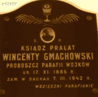 GMACHOWSKI Vincent - Commemorative plaque, parish church, Wojków, source: www.parafia-wojkow.pl, own collection; CLICK TO ZOOM AND DISPLAY INFO