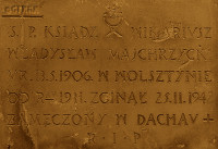 MAJCHRZYCKI Vladislav - Commemorative plaque, parish church, Wolsztyn, source: www.wtg-gniazdo.org, own collection; CLICK TO ZOOM AND DISPLAY INFO