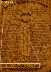 BRYŁOWSKI John - Commemorative plaque, Visitation of the Blessed Virgin Mary parish, Wożuczyn, source: www.radiozamosc.pl, own collection; CLICK TO ZOOM AND DISPLAY INFO