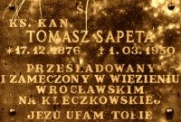 SAPETA Tomasz - Tablica nagrobna, cmentarz Osobowiecki, Wrocław, źródło: armiakrajowazgorzelec.blogspot.com, zasoby własne; KLIKNIJ by POWIĘKSZYĆ i WYŚWIETLIĆ INFO