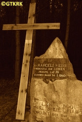 WEISS Marcel - Monument, forest n. Wyryki in Włodawa county, source: www.parafialubien.pl, own collection; CLICK TO ZOOM AND DISPLAY INFO