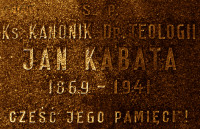KABATA John - Commemorative plaque (cenotaph?), cemetery, Zagórów, source: www.wtg-gniazdo.org, own collection; CLICK TO ZOOM AND DISPLAY INFO