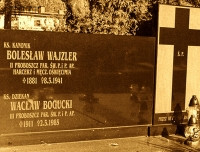 WAJZLER Boleslav - Grave plague-cenotaph, parish cemetery, Zawiercie, source: it-it.facebook.com, own collection; CLICK TO ZOOM AND DISPLAY INFO