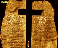 PEWNIAK John - Commemorative monument, Zduny, source: parafiazduny.pl, own collection; CLICK TO ZOOM AND DISPLAY INFO