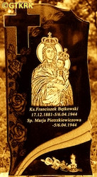 BĘTKOWSKI Francis - Tombstone plaque, cemetery, Żulin, source: btx.home.pl, own collection; CLICK TO ZOOM AND DISPLAY INFO