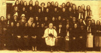 JASKÓLSKI Steven - 1930s, rosary group of Gryżyna parish; source: thanks to father Marian Plewa, Gryżyna parish priest, kindness, own collection; CLICK TO ZOOM AND DISPLAY INFO