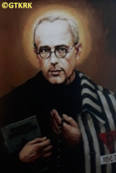 KOLBE Raymond (Fr Maximilian Mary) - Contemporary image; source: Lukas Janecki, „Biographical-bibliographical dictionary of Polish Conventual Franciscan Fathers murdered and tragically dead in 1939—45”, Franciscan Fathers’ Publishing House, Niepokalanów, 2016, own collection; CLICK TO ZOOM AND DISPLAY INFO