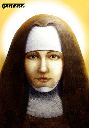 KOWALSKA Mieczyslava (Sr Mary Therese of Baby Jesus) - Contemporary image, source: saintscatholic.blogspot.com, own collection; CLICK TO ZOOM AND DISPLAY INFO