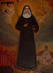KOWALSKA Mieczyslava (Sr Mary Therese of Baby Jesus) - Author: Henry Zagórski, 2001, oil painting, St Clara and St Joseph church, Przasnysz, source: docplayer.pl, own collection; CLICK TO ZOOM AND DISPLAY INFO