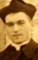 KRZYŻANOWSKI Sigismund - Newly ordained; source: thanks to Puńców parish priest Zbigniew Macura kindness, own collection; CLICK TO ZOOM AND DISPLAY INFO