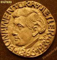 METLER Bonawentura - Pamiątkowy medal, źródło: archiwum.allegro.pl, zasoby własne; KLIKNIJ by POWIĘKSZYĆ i WYŚWIETLIĆ INFO