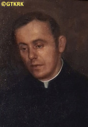 POPIEŁUSZKO George Alexander - Contemporary image,  Theological Seminary of Warsaw archdiocese, Krakowskie Przedmieście str., Warsaw, source: own collection; CLICK TO ZOOM AND DISPLAY INFO