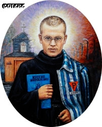 TROJANOWSKI Stanislav Anthony (Bro. Timothy) - Contemporary painting, final version, St Andrew church, Lubowidz; source: thanks to Fr Gregoory Ślesicki's kindness (private correspondence, 01.09.2018), own collection; CLICK TO ZOOM AND DISPLAY INFO