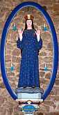 MATKA BOŻA NADZIEI z PONTMAIN: faza III objawienia, figurka w sanktuarium w Pontmain; źródło: www.sanctuaire-pontmain.com