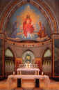 OŁTARZ GŁÓWNY: kościół pw. św. Alfonsa Marii Liguoriego, Rzym; źródło: lynnstimelesstreasures.blogspot.com