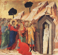 WSKRZESZENIE ŁAZARZA: DUCCIO di Buoninsegna (ok. 1255, Siena - 1319, Siena), 1308-11, tempera na desce, 43.5x46cm, Kimbell Art Museum, Fort Worth; źródło: www.wga.hu