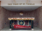 GRÓB św. TOMASZA - bazylika pw. św. Tomasza (Santhome), Ćennaj, Indie; źródło: ishwarsharan.wordpress.com