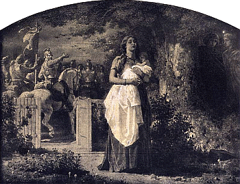 POZEGNANIE: GROTTGER, Artur (1837, Ottyniowice – 1867, Amélie-les-Bains), fragm. 1866–7, z cyklu „Wojna”; źródło: www.pinakoteka.zascianek.pl