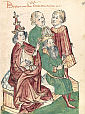 KONSEKRACJA OTTONA III przez GRZEGORZA V: prac Diebolda Laubera, ok. 1450; źródło: www.wikiwak.com