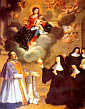 MADONNA z bł. ALICJĄ Le CLERC i św. PIOTREM FOURIER: ; źródło: www.augustiniancanons.org