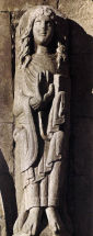 św. WINCENTY: RZEŹBIARZ ROMAŃSKI (tworzył ok. 1090 w León), 1090-95, kamień, San Isidoro, León; źródło: www.wga.hu