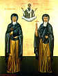 bł. MAŁGORZATA MOLLI i bł. GENTILE GIUSTI: współczesna ikona; źródło: www.santiebeati.it