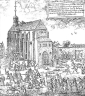 14 BŁOGOSŁAWIONYCH FRANCISZKAŃSKICH MĘCZENNIKÓW CZESKICH - rycina, koniec XVII w.; źródło: pms.ofm.cz