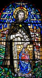 bł. JAN z FIESOLE (Fra ANGELICO): witraż, kościół Santa Maria sopra Minerva, Rzym; źródło: www.flickr.com