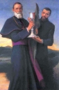św. LUDWIK VERSIGLIA i św. KALIKSTA CARAVARIO - współczesne wyobrażenie; źródło: www.santiebeati.it