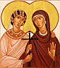 św. PERPETUA i FELICYTA: współczesna ikona; źródło: www.allmercifulsavior.com