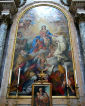 OŁTARZ św. ROBERTA z MOLESME, ODAZI, Giovanni (1663, Rzym - 1731, Rzym), 1726, olejny na płótnie, kościół San Bernardo alle Terme, Rzym; źródło www.aug.edu