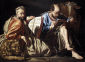 św. MAREK i św. ŁUKASZ, STOM, Matthias (ok. 1600, Amersfoort - po1650, Sycylia), ok. 1635, olejny na płótnie, 113 x 154 cm, prywatna kolekcja; źródło www.wga.hu