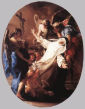 EKSTAZA św. KATARZYNY ze SIENY, BATONI, Pompeo (1708, Lucca - 1787, Rzym), 1743, olejny na płótnie, Museo di Villa Guinigi, Lucca; źródło www.wga.hu