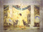 ZYGMUNT MALATESTA KSIĄŻĘ RIMINI KLĘCZĄCY PRZED ŚW. ZYGMUNTEM, PIERO della Francesca, 1451, fresk, 257x345 cm, Rimini, Włochy; źródło: www.abcgallery.com