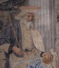 św. ZYGMUNT, PIERO della Francesca, 1451, fragm. fresku ZYGMUNT MALATESTA KSIĄŻĘ RIMINI KLĘCZĄCY PRZED ŚW. ZYGMUNTEM, 257x345 cm, Rimini, Włochy; źródło: en.wikipedia.org