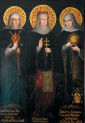 Św. DOROTA, św. ROZALIA i św. JUTA; źródło: www.jutta-von-sangerhausen.de