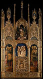 POLIPTYK CIAŁA CHRYSTUSA (św. PANKRACY drugi z lewej): VIVARINI, Antonio (ok. 1415, Murano - 1476/84, Wenecja), 1443, płaskorzeźba w drewnie, 339x183cm, San Zaccaria, Wenecja; źródło: www.wga.hu