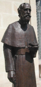 bł. WŁODZIMIERZ GHIKA - statuetka, kościół pw. Sacré Coeur, Bukareszt; źródło: ro.wikipedia.org