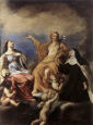 TRZY MAGDALENY (Magdalena Japońska z lewej, Maria Magdalena w środku i Maria Magdalena de Pazzi po prawej): SACCHI, Andrea (1599, Nettuno - 1661, Rzym), 1634, olejny na płótnie, 68x50,5cm, Galleria Nazionale d'Arte Antica, Rzym; źródło: www.wga.hu