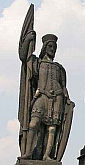 św. NORBERT: pomnik św. Norberta, św. Wacława i św. Zygmunta, most Karola, Praga; źródło: commons.wikimedia.org