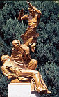 św. NORBERT prezentujący CHRYSTUSA swoim NAŚLADOWCOM: VISCO, Anthony (ur. ok. 1950, Filadelfia), brąz, Daylesford Abbey, Paoli, PA; źródło: www.anthonyvisco.org