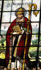 św. ROBERT z NEWMINSTER: witraż, 1518, kaplica Queen's College, Oxford; źródło: www.flickr.com