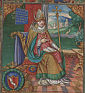 bł. PIOTR (BOGUMIŁ?): SAMOSTRZELNIK Stanisław (ok. 1480, Kraków -1541, Mogiła), 1530-1535, miniatura w „Żywotach Arcybiskupów Gnieźnienskich” Jana Długosza, Warszawa, Biblioteka Narodowa; źródło: 193.59.172.16