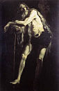 św. ONUFRY: CARACCIOLO, Giovanni Battista (1578, Neapol - 1635, Neapol), ok. 1625, olejny na płótnie, 180x116cm, Galleria Nazionale d'Arte Antica, Rzym; źródło: www.wga.hu