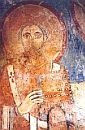 św. PAULINUS z NOLI: XII w.(?), fresk, lewa absyda, kościół św. Marii Assunta w Pernosano; źródło: www.meridies-nola.org