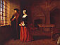 św. TOMASZ MORE z CÓRKĄ: HERBERT, John Rogers (1810, Maldon - 1890, Londyn), 1844, olejny na płótnie, 851x1105mm, Tate Gallery, Londyn; źródło: www.tate.org.uk