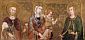 MADONNA między św. STEFANEM i św. WŁADYSŁAWEM: MARTINI, Simone (1280/85, Siena - 1344, Avignon), 1318, fresk, 110x200cm, dolny kościół, św. Franciszek, Asyż; źródło: www.wga.hu